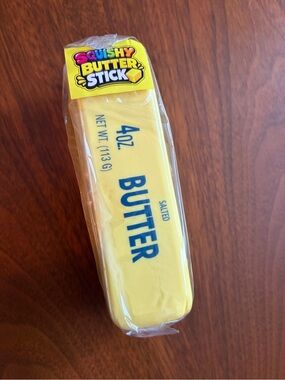 Squishy Slow Rise Butter Stick Toy - Yellow Sensory Toy
